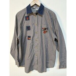 Capacity Harvest Fall Button Down Shirt Women’s XL Vintage Cottagecore Grandma